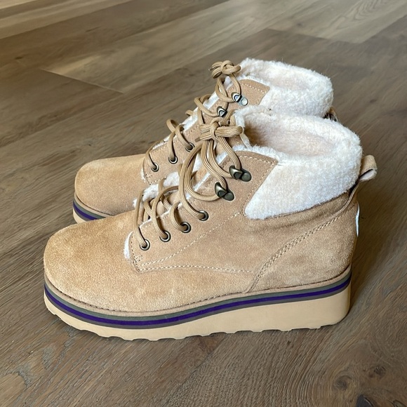 Bearpaw Retro Quinn Boots In Iced Coffee Size 10 - Picture 7 of 15